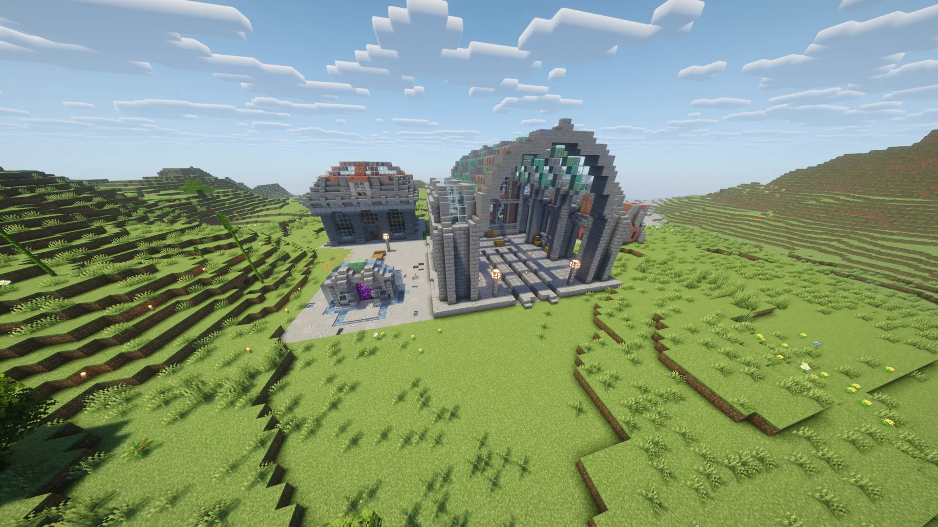 Unfertiger Hub des Servers